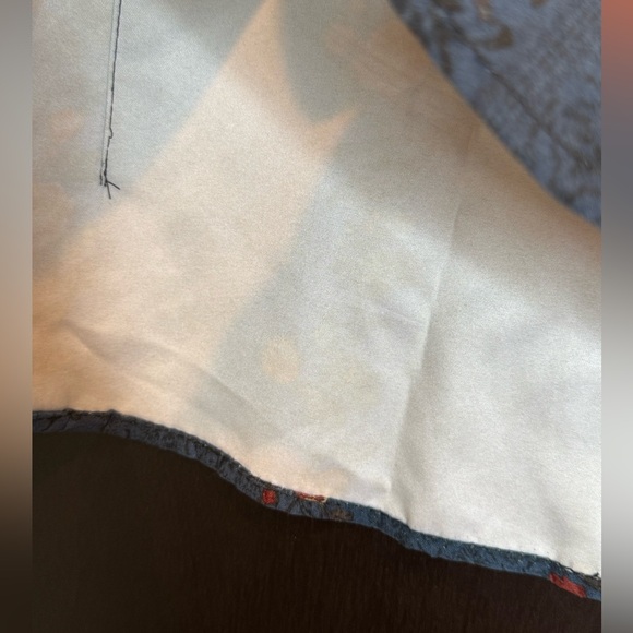 NWOT LEGACY FALLS For Her Blue Floral Button-Down Shirt - Picture 6 of 9